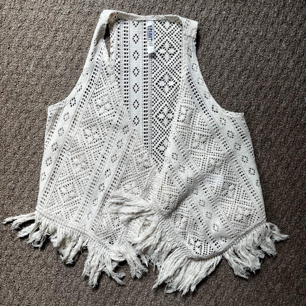NWOT Boho cardigan vest